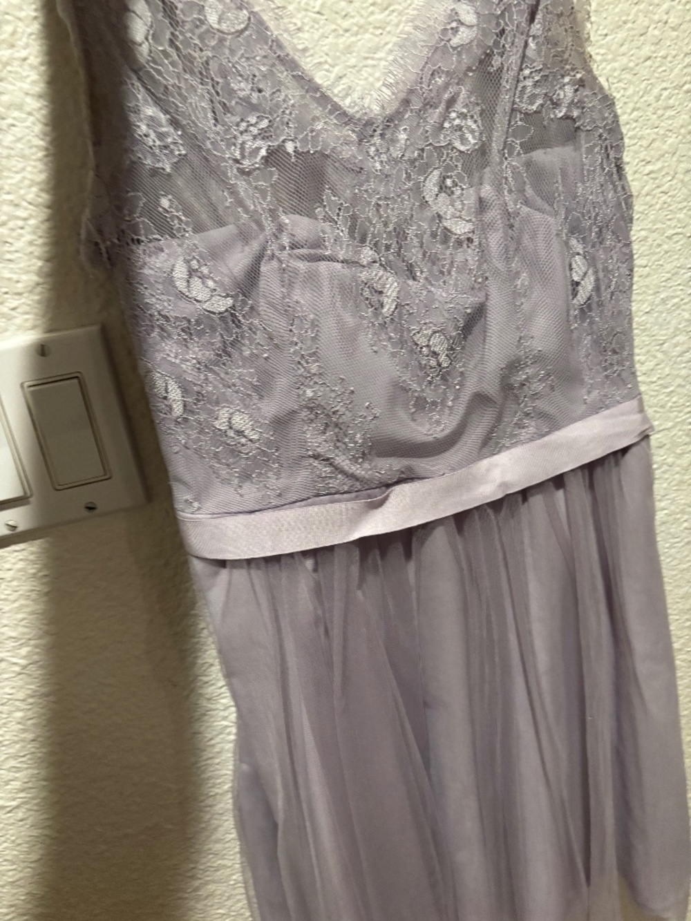 Purple lace dress